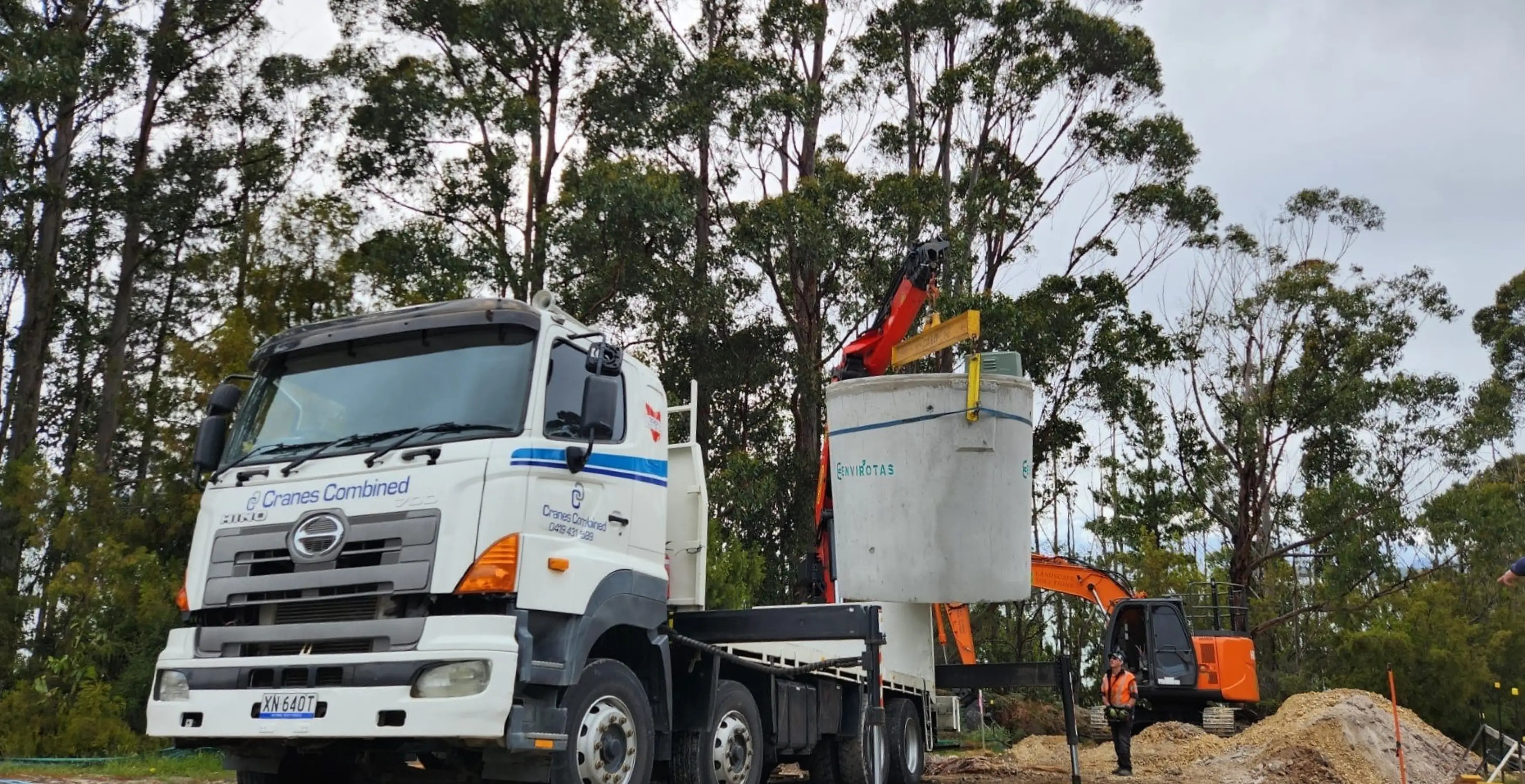 Install 2 Enviro Tas Advanced Secondary Wastewater Treatment Tank