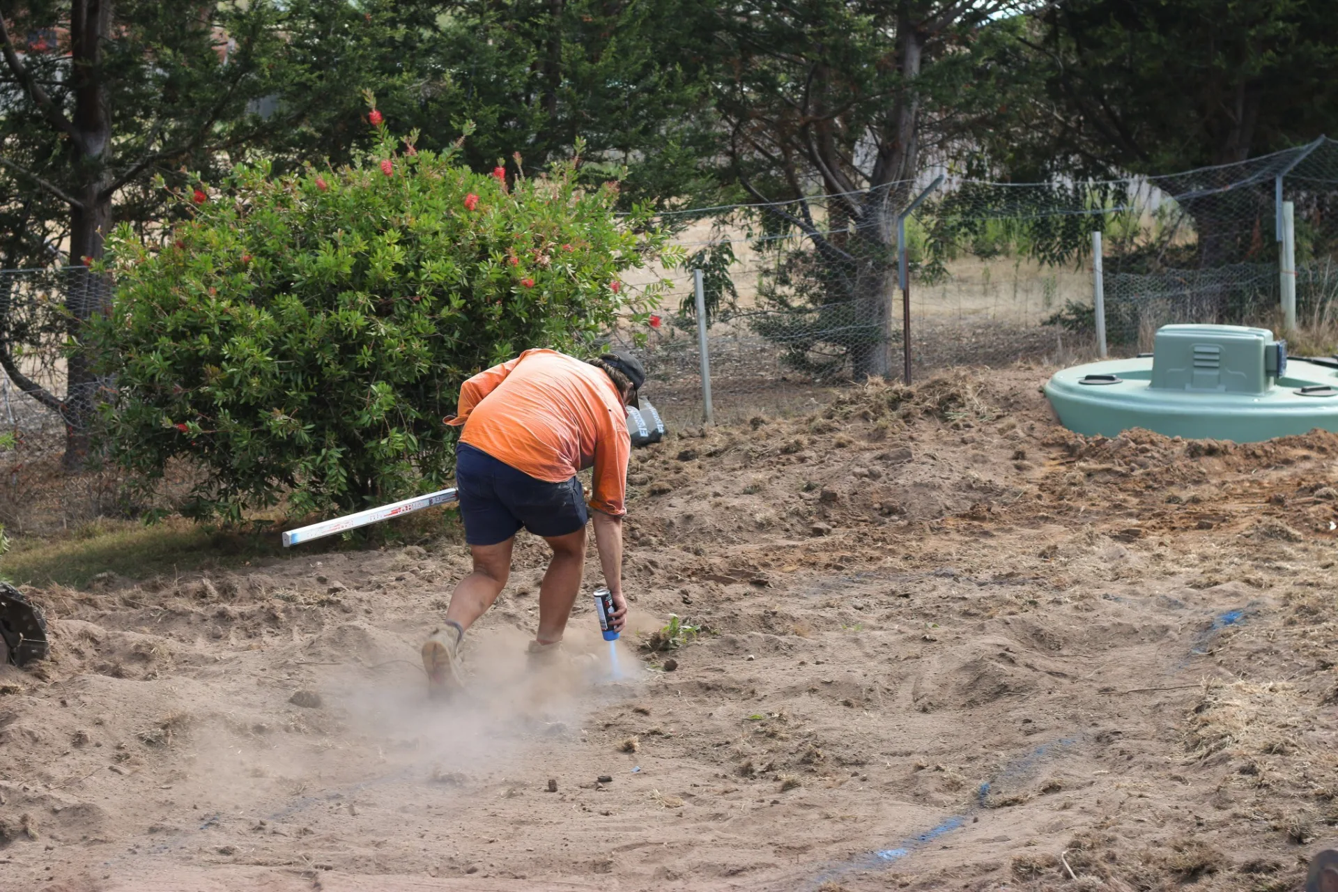 Polyethylene AWTS EnviroTas Installation Opossum Bay